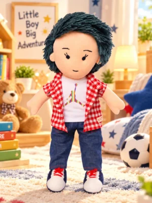 Soft Plush Boy Doll For Kids - Soft & Huggable Toy For Kids 45 Cm Tall