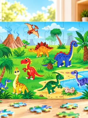 24-piece Jigsaw Puzzle-Dinosaur character Jigsaw Puzzle For Kids