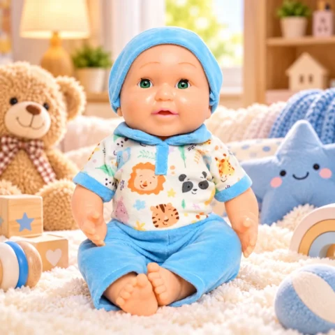 Real Look Baby Doll-Baby Doll For Kids With Removable Outfit 38CM Tall